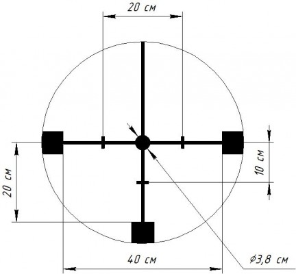 Оптический прицел Dedal DH 1-7x24  (диаметр 30мм), с подсветкой
