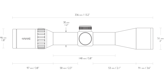 Оптический прицел Hawke Endurance 30 WA 1,5-6x44 L4A Dot (16310)