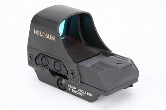 Коллиматорный прицел Holosun HS510C Open Reflex, сменная марка, титановый кожух