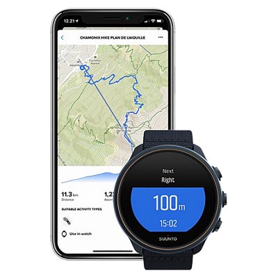 Часы SUUNTO 9 BARO Titanium Granite Blue синий гранит